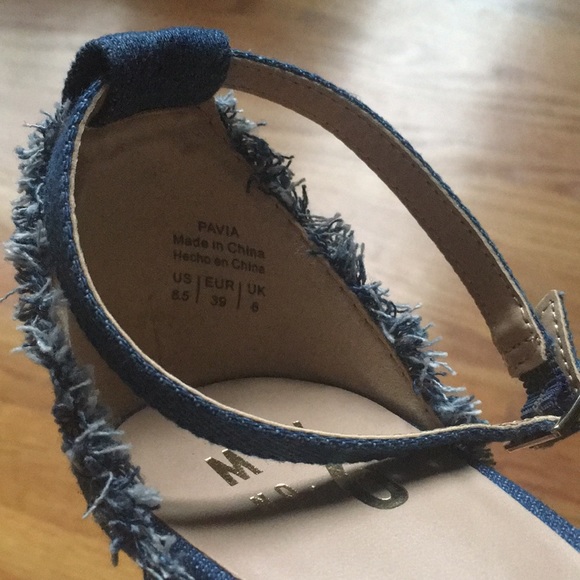 Mix No. 6 Strappy Denim Heels - Picture 3 of 7